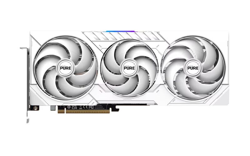 AMD Sapphire PURE Radeon RX 9070 XT 16GB GDDR6 Bianco