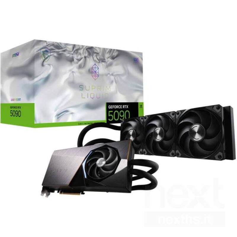 MSI GeForce RTX 5090 32G Suprim Liquid Soc 32GB GDDR7 DLSS4 1*HDMI/3*DisplayPort PCi Ex 5.0 16x