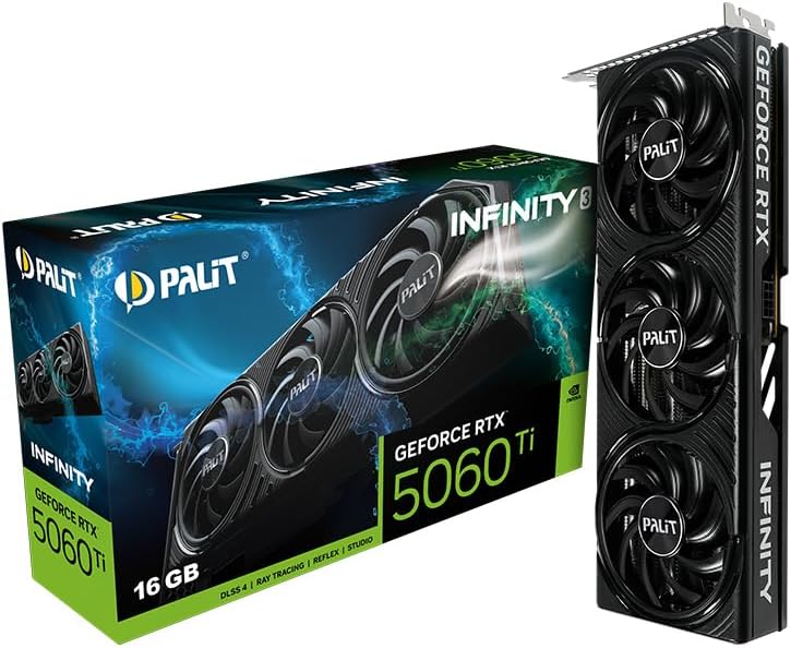 Palit GeForce RTX 5060 Ti Infinity 3 (16 GB GDDR7/PCI Express 5.0/2572 MHz/28000 MHz)