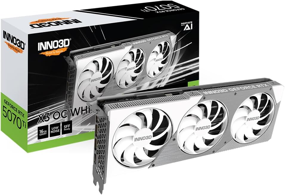 Inno3D GeForce RTX 5070 Ti X3 OC WHITE NVIDIA 16 GB GDDR7