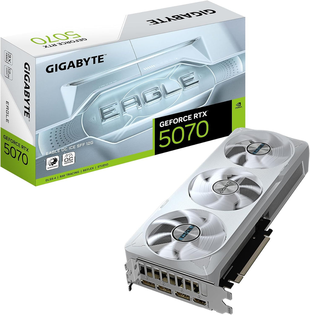 GIGABYTE GeForce RTX 5070 EAGLE OC ICE SFF 12GB GDDR7 DLSS4 1*HDMI/3*DisplayPort PCi Ex 5.0 16x