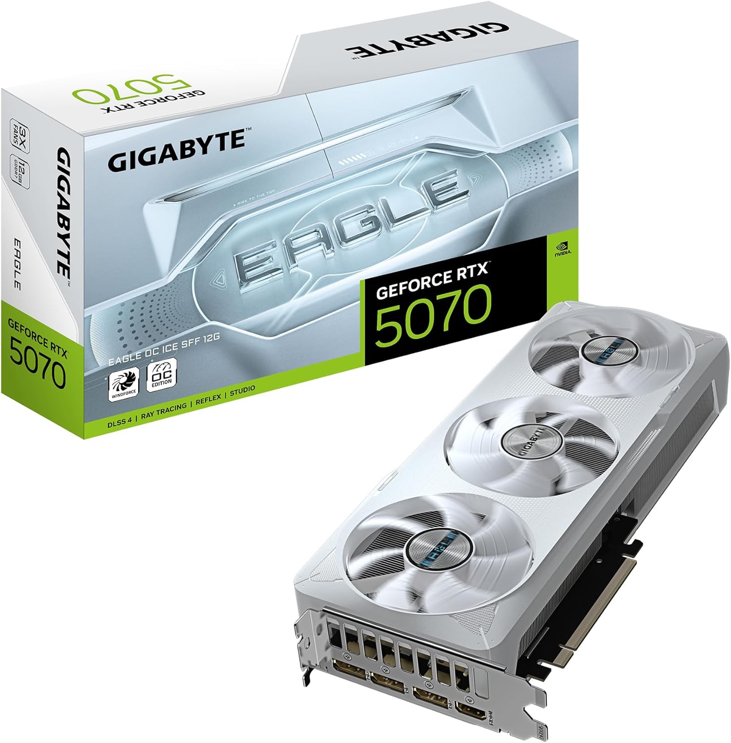 GIGABYTE GeForce RTX 5070 EAGLE OC ICE SFF 12GB GDDR7 DLSS4 1*HDMI/3*DisplayPort PCi Ex 5.0 16x