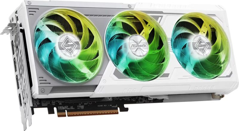 AMD ASRock Radeon RX 9070 XT 16GB Steel Legend Bianco