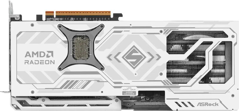 AMD ASRock Radeon RX 9070 XT 16GB Steel Legend Bianco