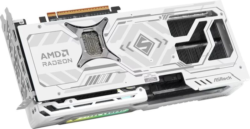 AMD ASRock Radeon RX 9070 XT 16GB Steel Legend Bianco