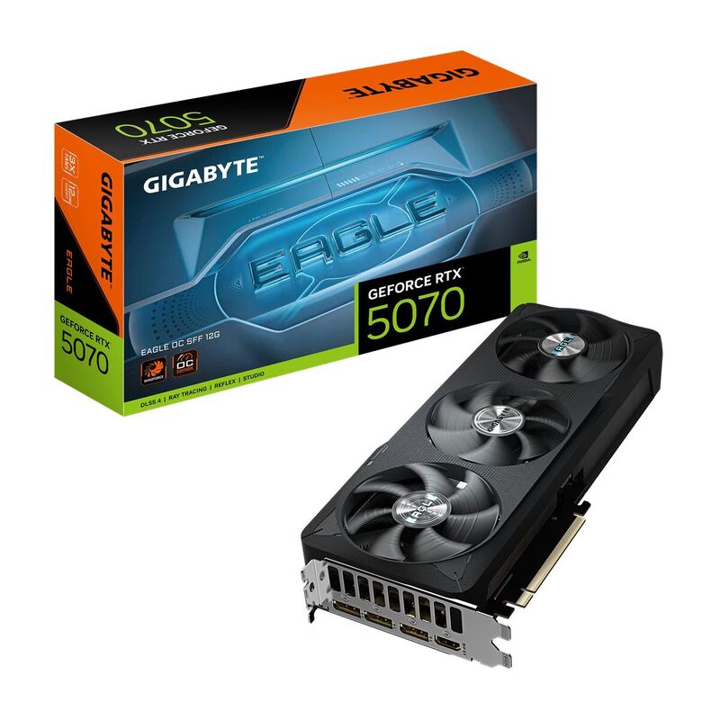 GIGABYTE Nvidia GeForce RTX 5070 Eagle OC SFF 12G 12GB GDDR7 Nero
