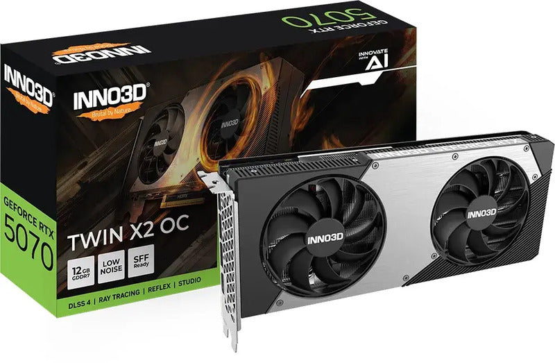 INNO3D GeForce RTX™ 5070 TWIN X2 OC 12GB GDDR7 Nero