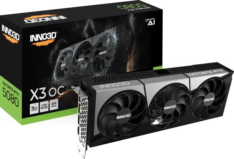 Inno3D GeForce RTX 5080 X3 OS NVIDIA 16 GB GDDR7