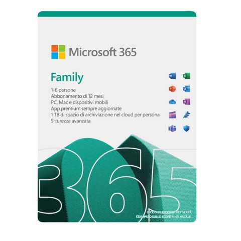 Microsoft Office 365 Family 6 Persone - 1 Anno