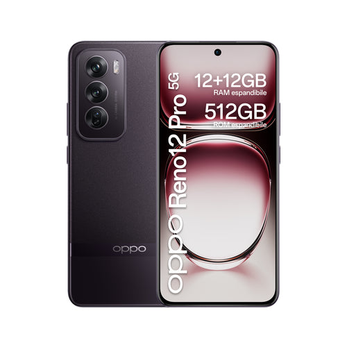 OPPO RENO 12 PRO 12GB RAM 512GB DUAL SIM 5G NEBULA BLACK AI EU NO BRAND
