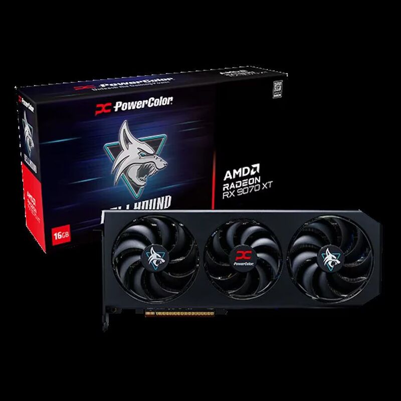 PowerColor Hellhound Radeon RX 9070 XT 16GB GDDR6 HDMI/3*DisplayPort PCi Ex 5.0 16x