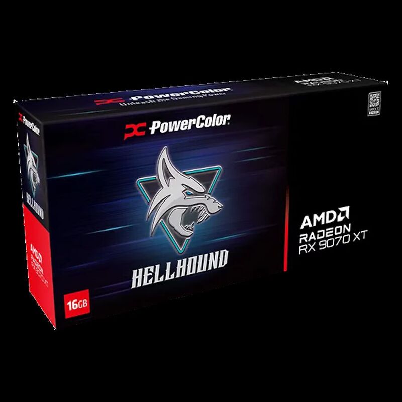PowerColor Hellhound Radeon RX 9070 XT 16GB GDDR6 HDMI/3*DisplayPort PCi Ex 5.0 16x