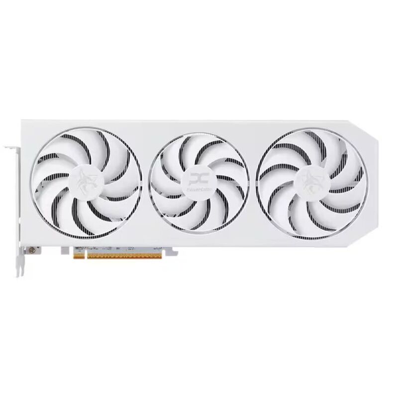PowerColor Hellhound Spectral White Radeon RX 9070 XT 16GB GDDR6 HDMI/3*DisplayPort PCi Ex 5.0 16x