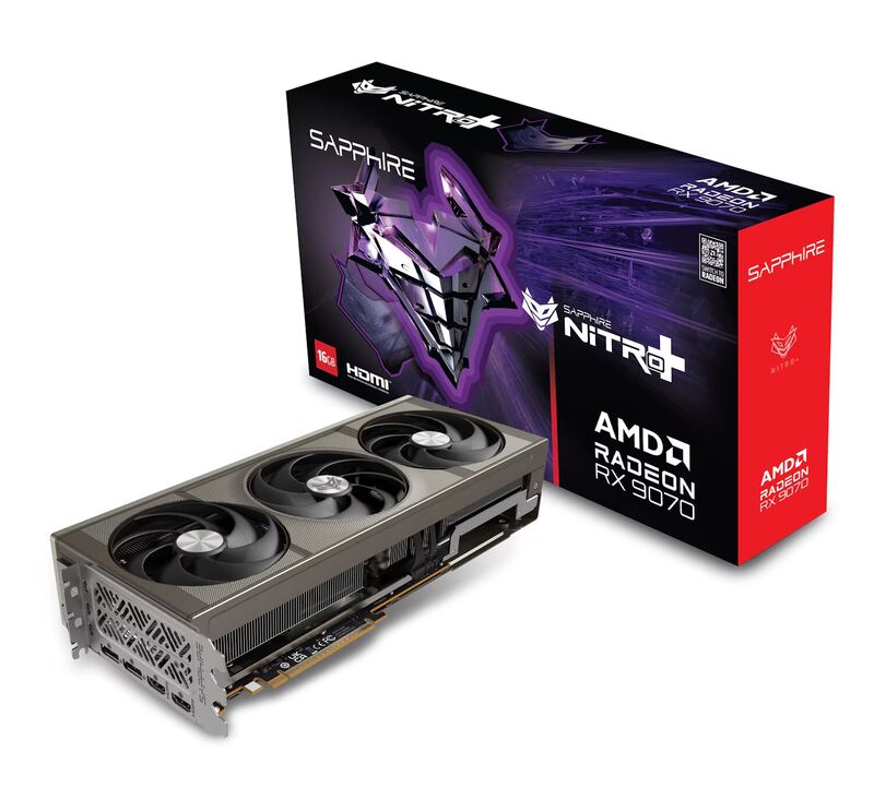 Sapphire NITRO+ AMD RADEON™ RX 9070 GAMING OC 16GB DUAL HDMI/DUAL DP
