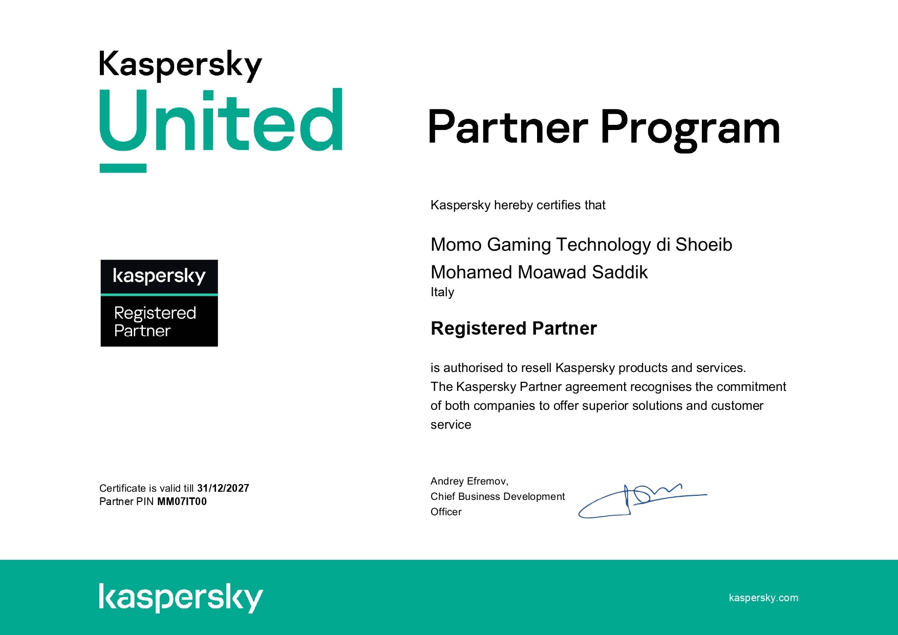KASPERSKY INTERNET SECURITY 2024 1PC 1 ANNO ESD