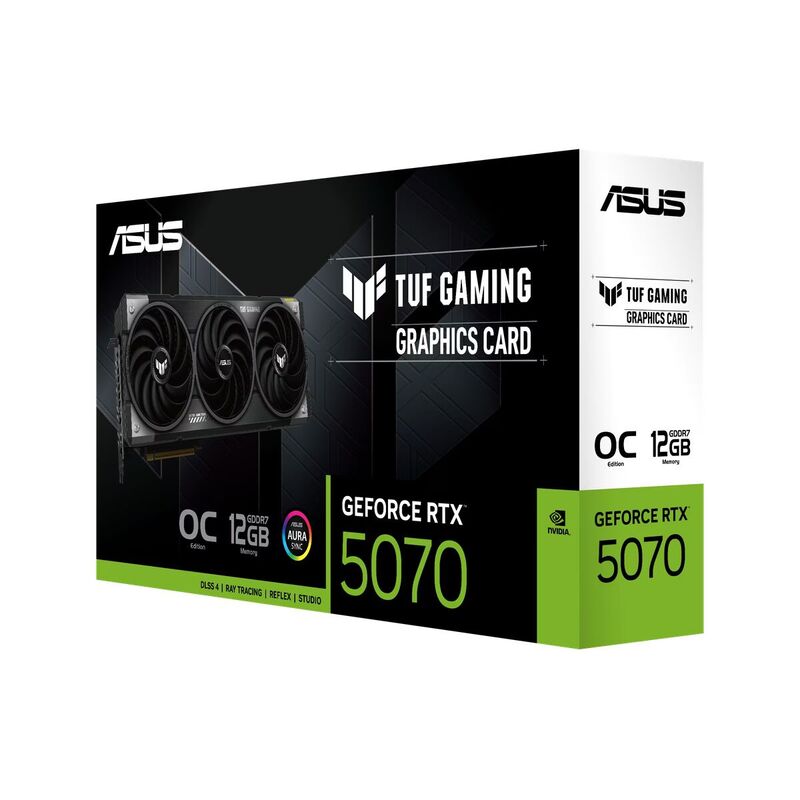 ASUS TUF GeForce RTX 5070 12GB GDDR7 OC Edition DLSS4 2*HDMI/3*DisplayPort PCi Ex 5.0 16x