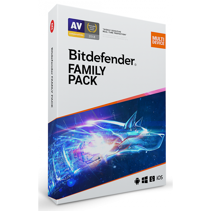 Bitdefender Family Pack Multi-Device 2024 15 Dispositivi 1 Anno Windows / MacOS / Android / iOS