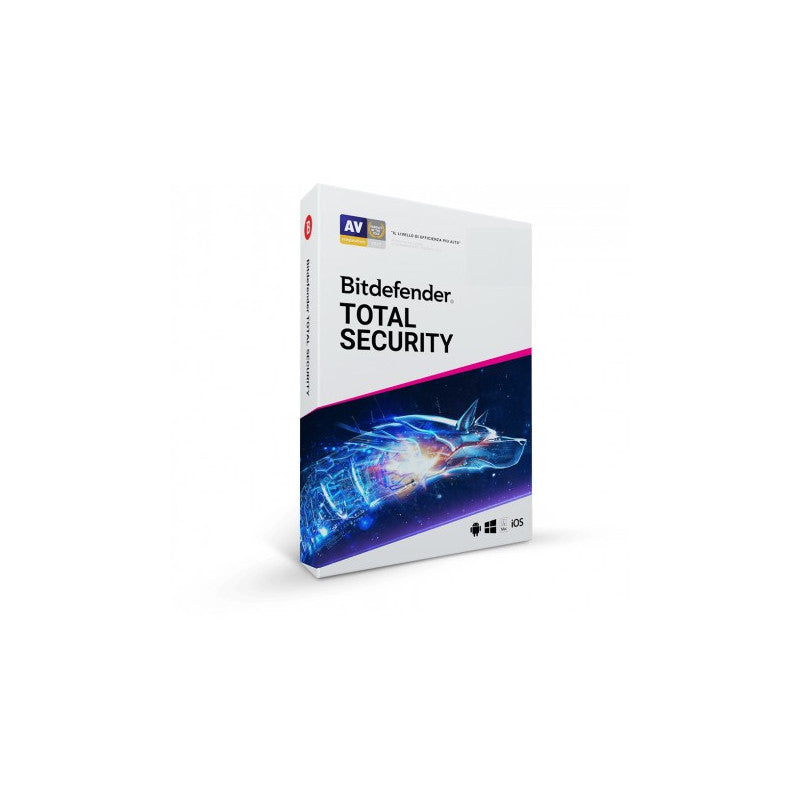 Bitdefender Total Security 2024 | 5 Dispositivi, 1 Anno | PC, Android, Mac, iOS