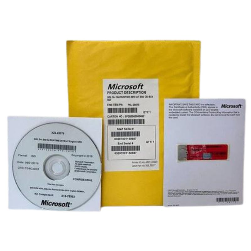 Microsoft SQL Server 2019 Standard Box